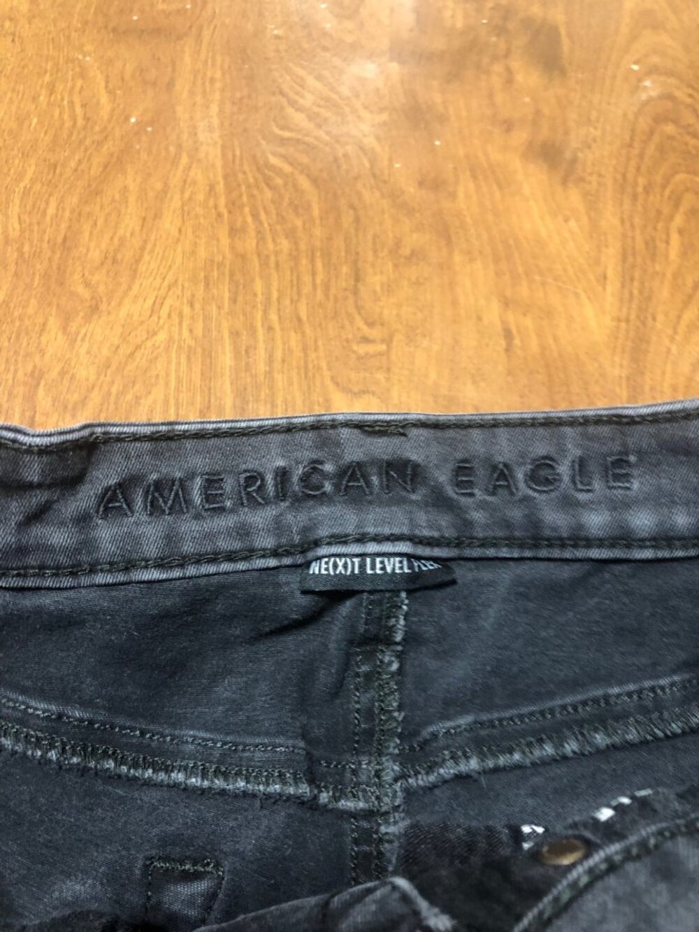 American Eagle Outfitters Black Slim Distressed Men's Jeans 29 X 30 - Picture 3 of 10